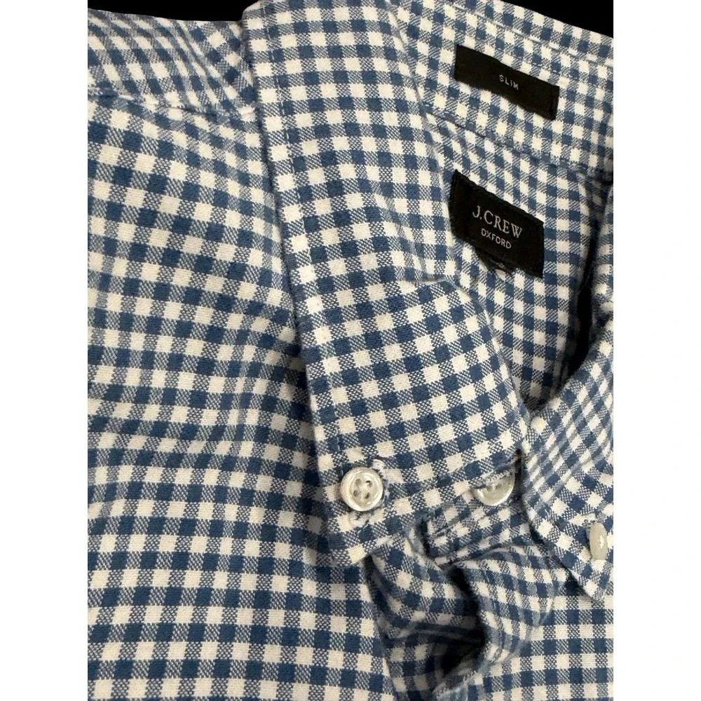 J. Crew Men's Oxford Shirt Blue Button Up Slim Fit BOGO  Lot Preppy Smart Casual